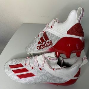 Adidas Adizero Reign Young King White Red Cleats